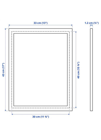 Рамка ІКЕА FISKBO 30х40 см (50295660) IKEA (278408574)