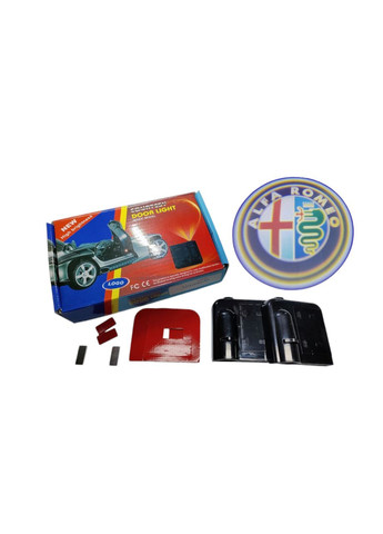 Лазерне підсвічування на дверях автомобіля з логотипом Alfa Romeo (331018738)