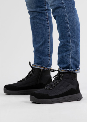 Дутики чоловічі зимові з хутром чорні (3804) Progress (305395308)