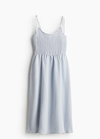 Блакитна кежуал сукня H&M в смужку
