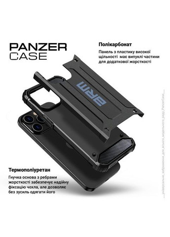 Чехол для мобильного телефона (ARM73740) ArmorStandart Panzer Apple iPhone 15 Pro Black (326593660)