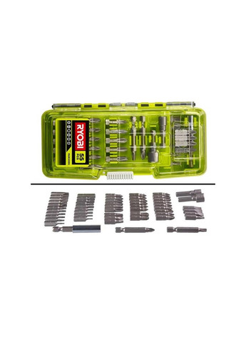Набор бит RAK55DK 55шт, кейс (5132004357) Ryobi (372616385)