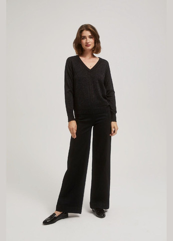 Черный зимний свитер Moodo