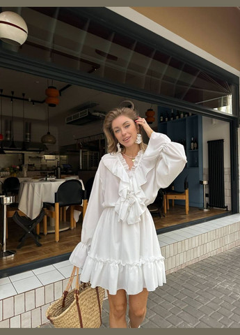 Молочна кежуал сукня N.Family однотонна