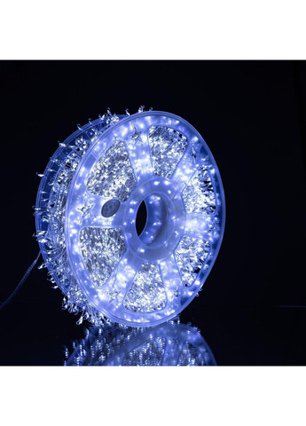 Новогодняя гирлянда комнатная роса Хвойная лапа 50 м 1500 LED зеленый провод Белое сияние D1500L50MGW No Brand (369478228)