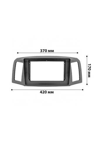 Переходная рамка Jeep Grand Cherokee 2005-2007 (7837) 10,1" Lesko (394182689)