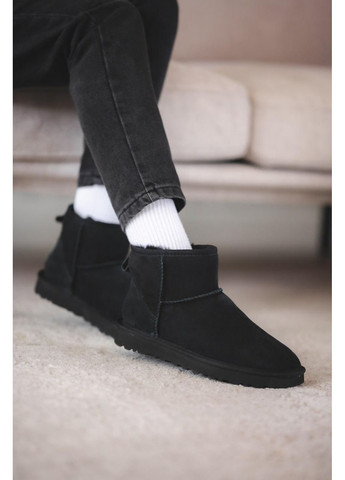 Угі Жіночі UGG Mini Black (Замша) (366320782)