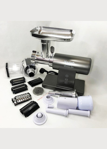 Мясорубка MG-271 Premium Line, Электрическая мясорубка с насадками, Электромясорубка для шинковки Magio (364663844)