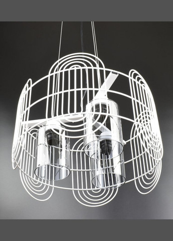 Люстра підвісна LOFT на 3 лампочки 26692 Білий 35-120х40х40 см. Sunnysky (364496318)