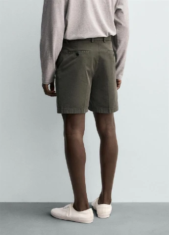Хаки летние брюки Zara