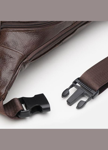 Мужская кожаная сумка на пояс K18015br-brown Keizer (311552956)