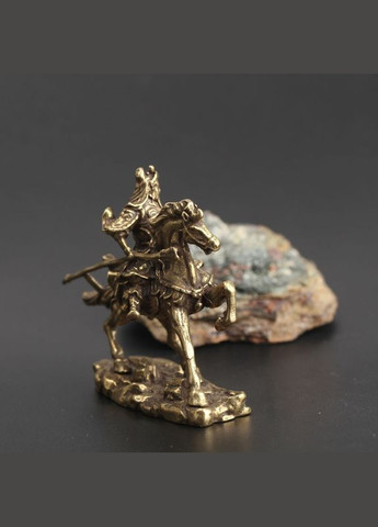 Старовинна латунна мініатюра статуетка китайський бог багатства воїн Гуань Гуан No Brand (292260711)