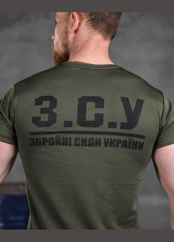 Тактическая потоотводящая футболка Odin oliva герб ВТ6551 2XL No Brand (286380094)