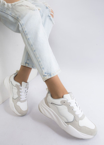 Кроссовки женские Restime белые всесезоны (305128961)