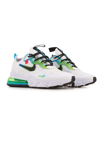 Серые демисезонные кроссовки мужские nike air max 270 react ww white green blue найк аир макс 270 No Brand