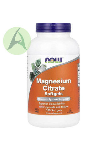 Цитрат магнію, 180 капсул Now Foods (361858532)