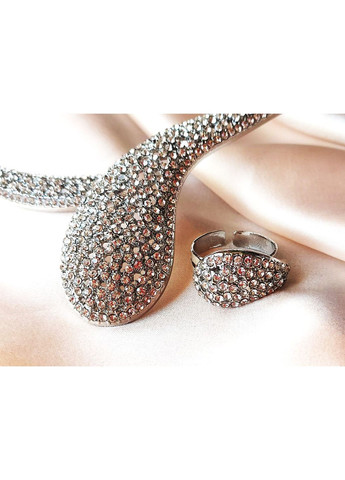 Великий комплект біжутерії Кольє, браслет та каблучка No Brand (369489896)