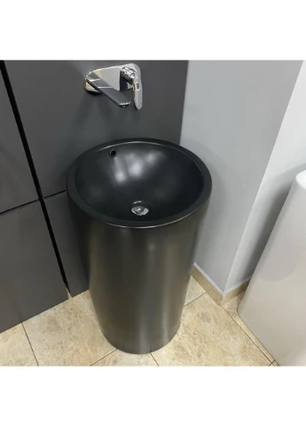 Умивальник (раковина) VBI MATERA BLACK MATT напольний Uponor (381924736)