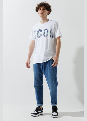 Біла футболка з принтом чоловіча 88187 (2000990467775s) shop (2000990467775) Tommy Life