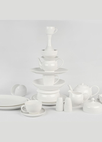 Маслянка MY HOME 15.6x9.1 см "ЖЕМЧУЖИНА" порцеляна Біла (KP-107 WHITE) MVM (306743518)