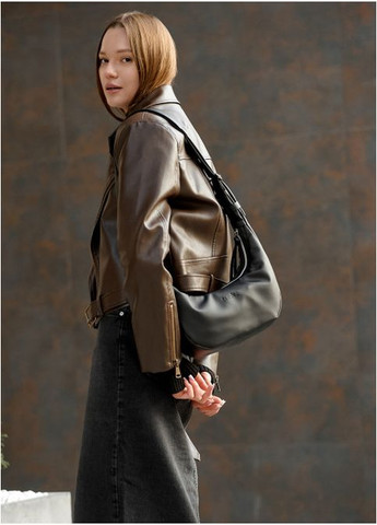 Жіноча сумка HOBO M чорна (R-53100001-VS) Sambag (302450455)