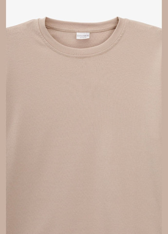 Бежевый демисезонный повседневный лонгслив No Brand однотонный