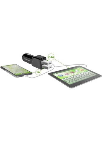 Зарядний пристрій Defender UCA-34 2xUSB, 5V / 3.4A (268146848)
