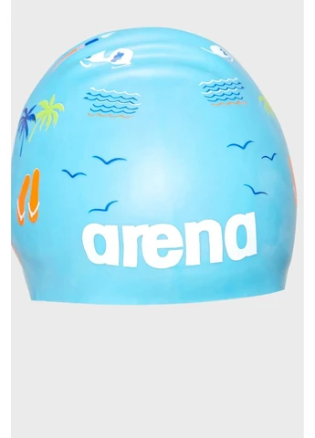 Шапочка для плавания Poolish Moulded Light Blue/Multi 1E774-233 Arena (399367876)