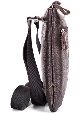 Сумка чоловіча шкіряна через плече 11014 Коричнева Shvigel (302007593)