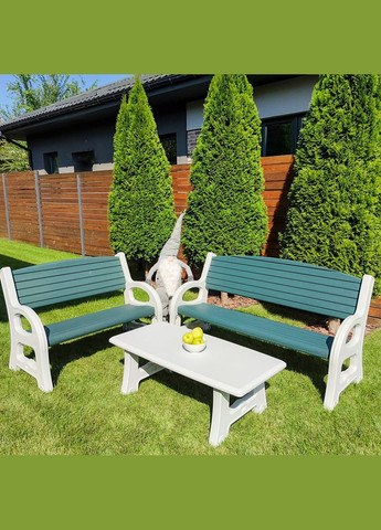 Садовый стол 122х61х43см SW-00001544 Белый Sticker Wall (297982731)