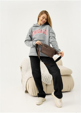 Сумка через плечо из экокожи женская бананка на пояс Harvi шоколад Sambag (302007356)