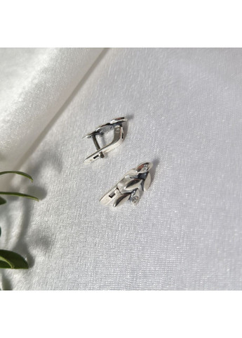 Срібні сережки Юлія срібло 925 проби Чорнене 27151/1с 1.98г Nobrand (373427154)