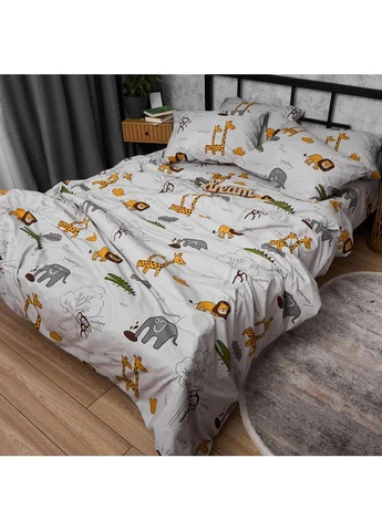 Комплект постільної білизни Бязь Gold Люкс King Size 220x240 наволочки 2х50х70 (MS-820015051) Moon&Star Savanna Gray (400235174)