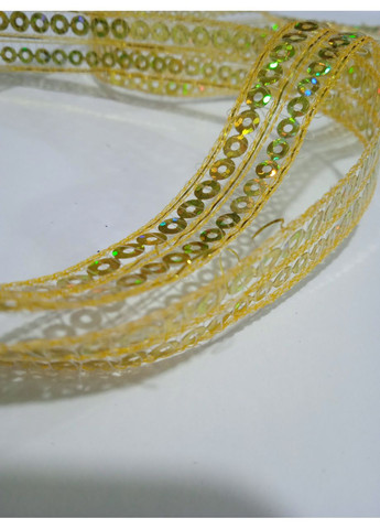 Золотистая декоративная тесьма (1,5 см) No Brand (372531789)