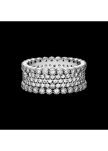 Серебряное кольцо паве Пандора Kabluchka (355344503)