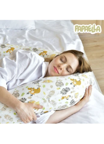 Подушка для беременных и кормления ТМ PAPAELLA 30х190 см с пуговицей обнимашки IDEIA (394556231)