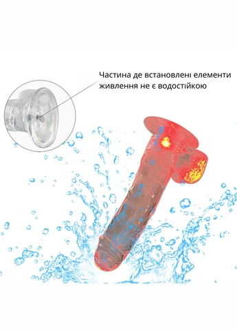 Фаллоімітатор з підсвіткою XESE No Brand (322199422)