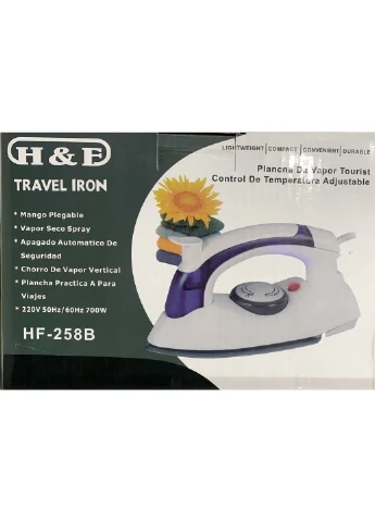 Дорожный паровой утюг H&F Trazvel Irin HF-258B 700Вт No Brand (402820867)