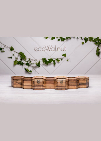 Органайзер-скринька для наручних годинників зі скляною кришкою EcoWalnut (295548210)