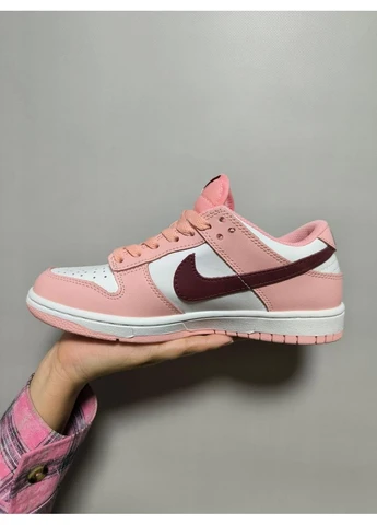 Рожеві кросівки чоловічі nike sb dunk low pirose найк сб данк рожеві демісезон No Brand