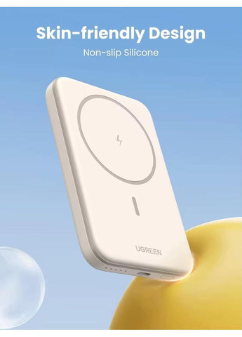 Магнітний Magsafe Павербанк PB560 5000 mAh 15 Вт з бездротовою магнітною зарядкою для iPhone Ugreen (349824327)