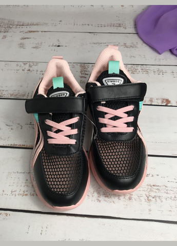 Чорні всесезонні кросівки дитячі для дівчинки kimbo-o чорний (102) Kimboo