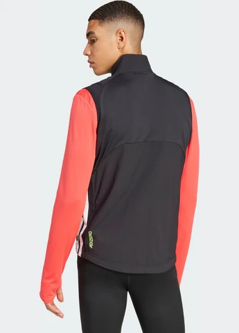 Чорна демісезонна жилет adizero running adidas