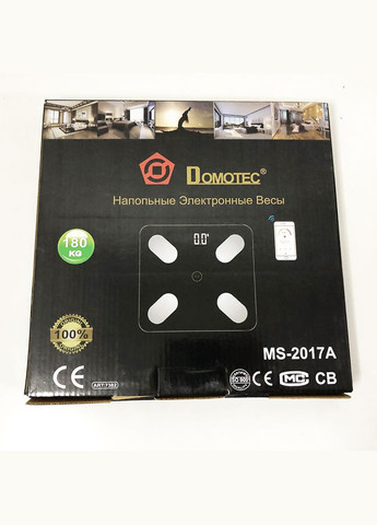 Смарт ваги для підлоги, електронні MS-2017A з додатком на телефон, до 180 кг Domotec (364664325)