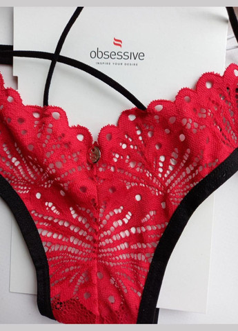 Женские красные трусики стринги размер С/М Mettia thong Obsessive (368787680)
