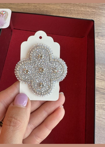 Брошь "ВанКлиф серебряный" HeartLight (338379246)