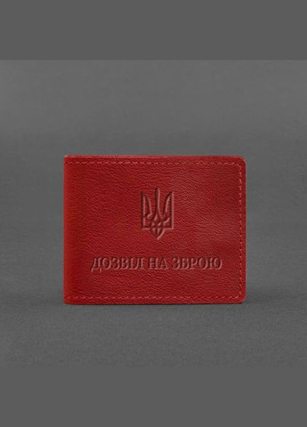 Кожаная обложка для разрешения на оружие красная (A-027835) BlankNote (329186751)