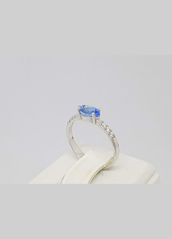 Срібне кільце Момент з кварцом tanzanite і фіанітами. 1309/1Р-QTANZ AGNI (327416557)