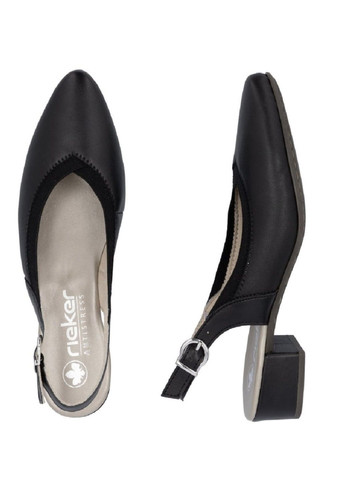 Черные босоножки Rieker