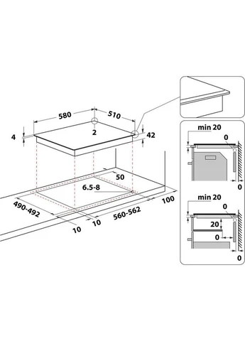 Электрическая варочная поверхность AKT 8130/LX [138078] WHIRLPOOL (400892502)